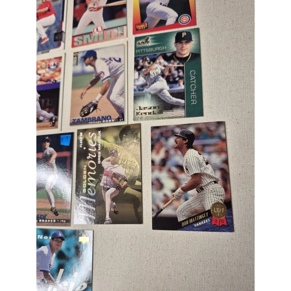 15 Card MLB Baseball Card Lot Gwynn Sandberg Nolan Ryan Don Mattingly Nomo Frank